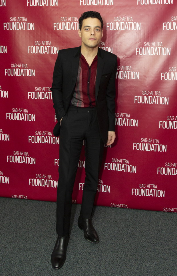 Rami Malek na konferencji SAG-AFTRA, 27.11.2018.