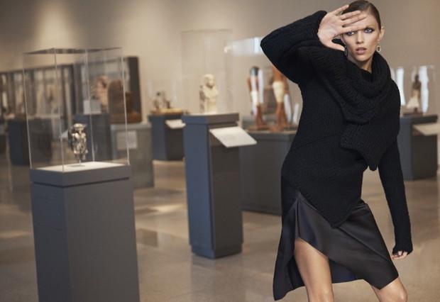 Anja Rubik w katalogu Bergdorf Goodman jesień-zima 2016/2017