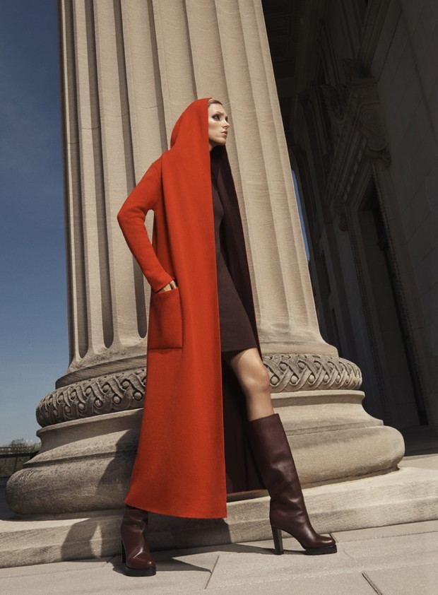 Anja Rubik w katalogu Bergdorf Goodman jesień-zima 2016/2017
