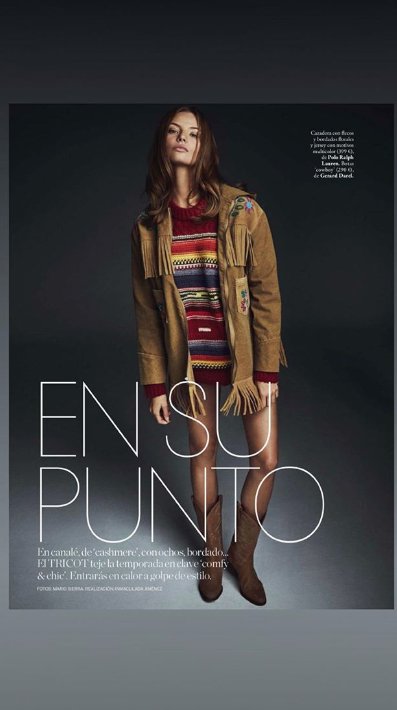 Magda Frąckowiak w ELLE Spain