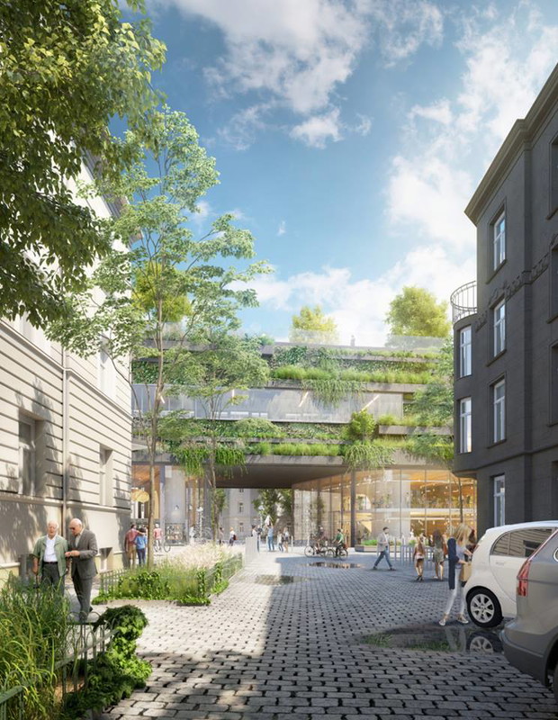 Nowe życie pomiędzy estakadami, projekt Ton Venhoeven c.s. Architekten B.V., Holandia
