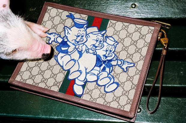 Świnki miniaturki w kampanii Gucci z okazji Chińskiego Nowego Roku