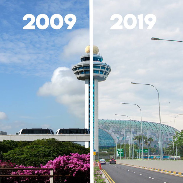 #10yearchallenge - Changi Airport