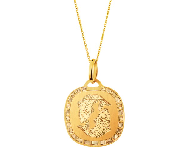 Apart - złota zawieszka zodiak Ryby, 344 zł