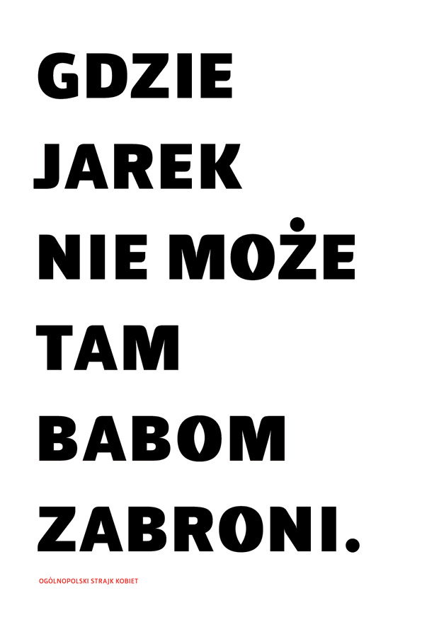 Czarny protest: plakaty od Pogotowia Graficznego