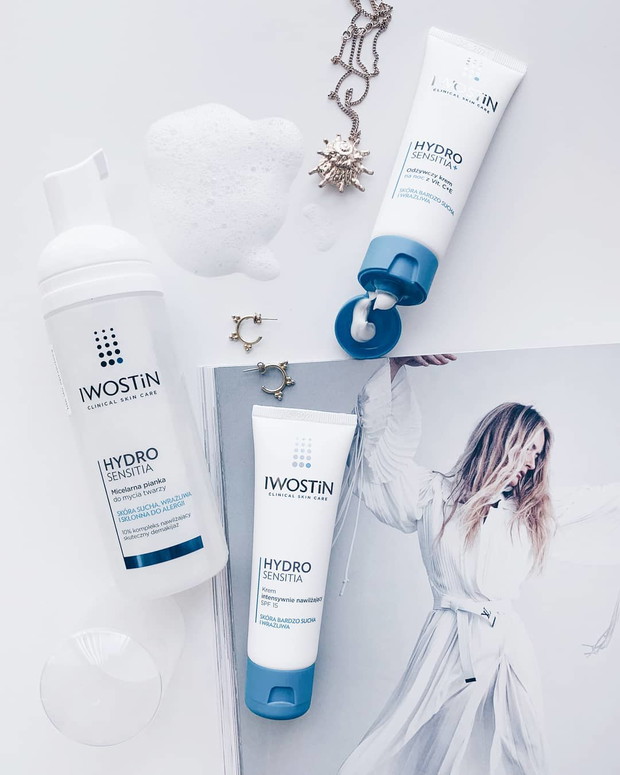 Iwostin - krem nawilżający, krem na noc i micelarna pianka