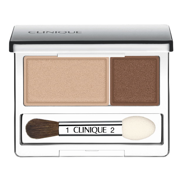 Palety cieni w odcieniach nude, Clinique, All About Shadow Duo, 146 zł