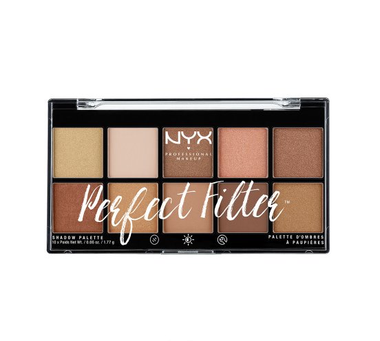 Palety cieni w odcieniach nude, Nyx, Perfect Filter Shadow Palette, 85 zł