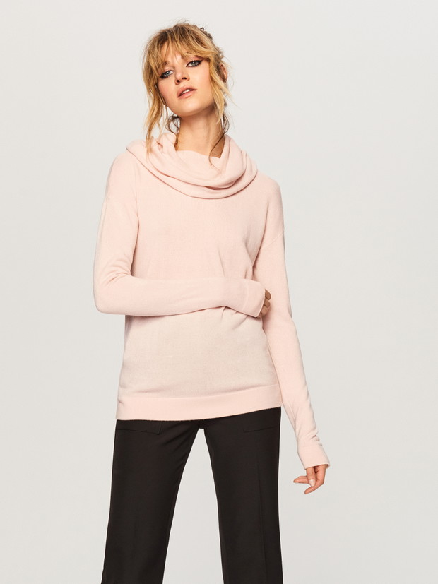 Sweter z luźnym golfem - Reserved, 39,99 zł