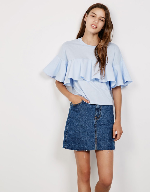 Bluzka hiszpanka - przegląd z sieciówek, Bershka, 69,90 zł