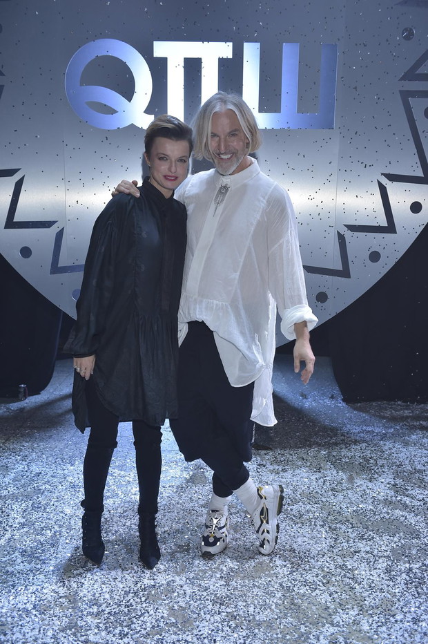 Gwiazdy na pokazie Roberta Kupisza KRIVAN, Katarzyna Sokołowska i Robert Kupisz