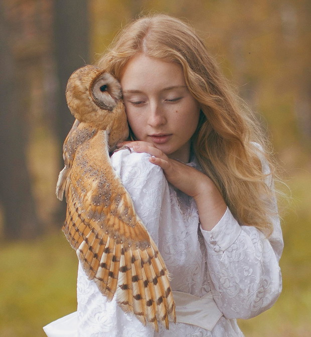 Katerina Plotnikova, baśniowe zdjęcia z dzikimi zwierzętami