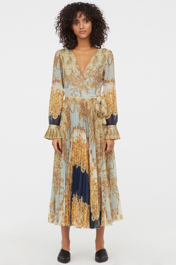 Kopertowa sukienka w serek - H&M, 229,99 zł