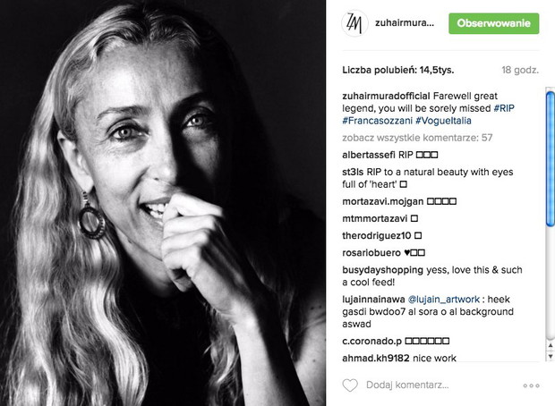 Nie żyje Franca Sozzani. Jak żegna ją branża mody?