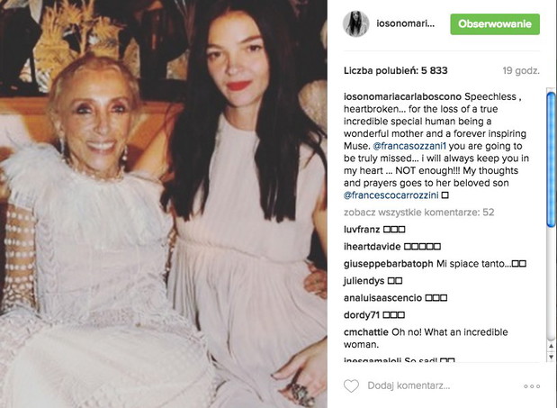 Nie żyje Franca Sozzani. Jak żegna ją branża mody?