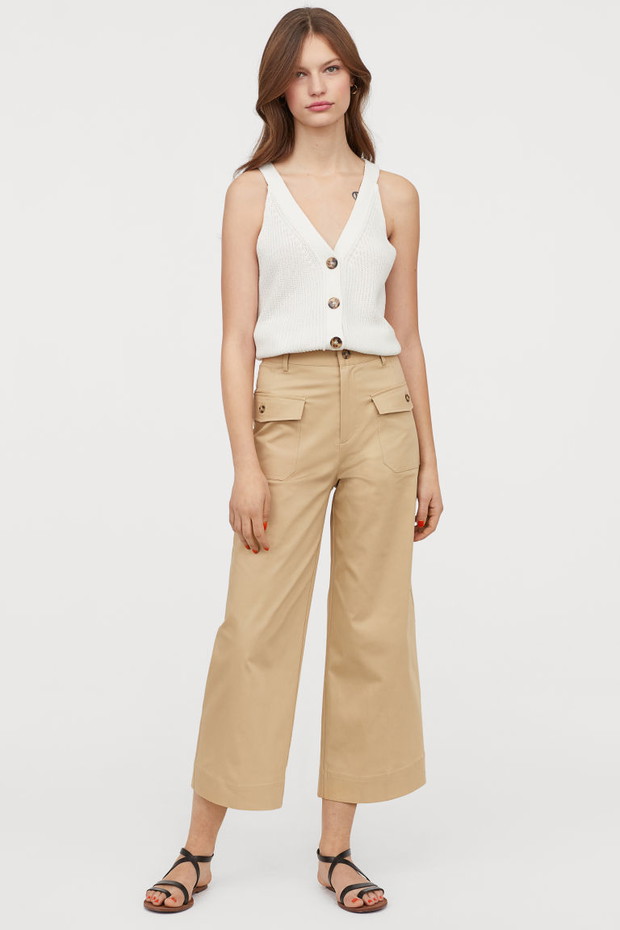 Beżowe spodnie H&M