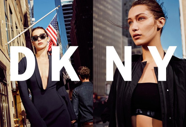Bella Hadid w kampanii DKNY wiosna-lato 2017