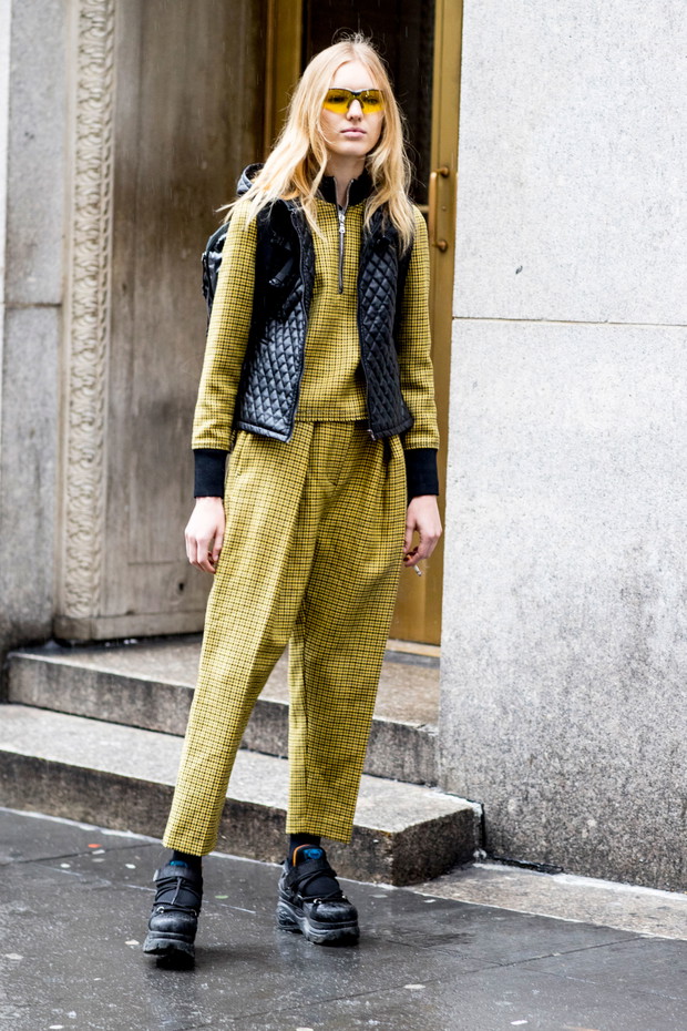 Street fashion: modelki off duty na New York Fashion Week AW17
