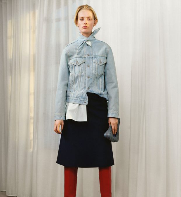 Jeansowa kurtka Balenciaga Pre-Fall 2017
