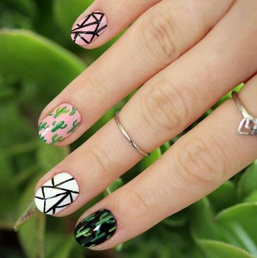 Kaktusowy manicure