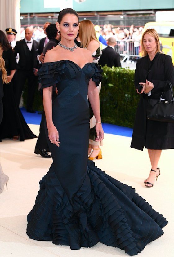 Katie Holmes - Met Gala 2017, suknia Zac Posen
