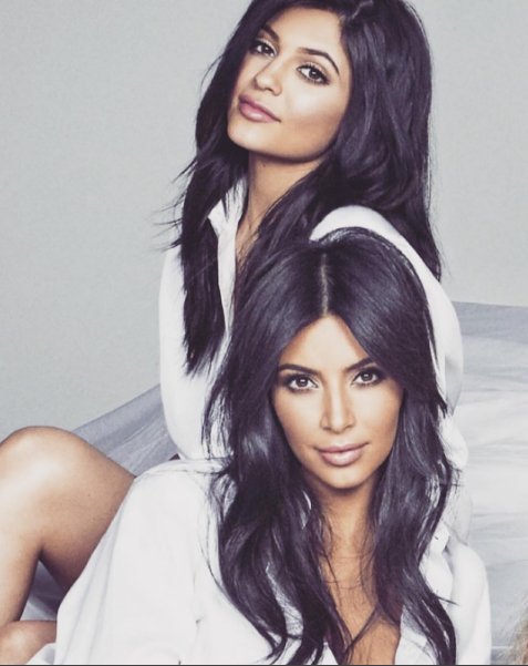 Kylie Jenner i Kim Kardashian, sierpień 2016