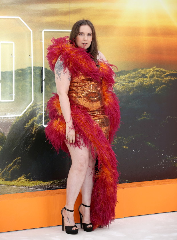 Lena Dunham na premierze filmu Pewnego razu... w Hollywood w Londynie, 30.07.2019.