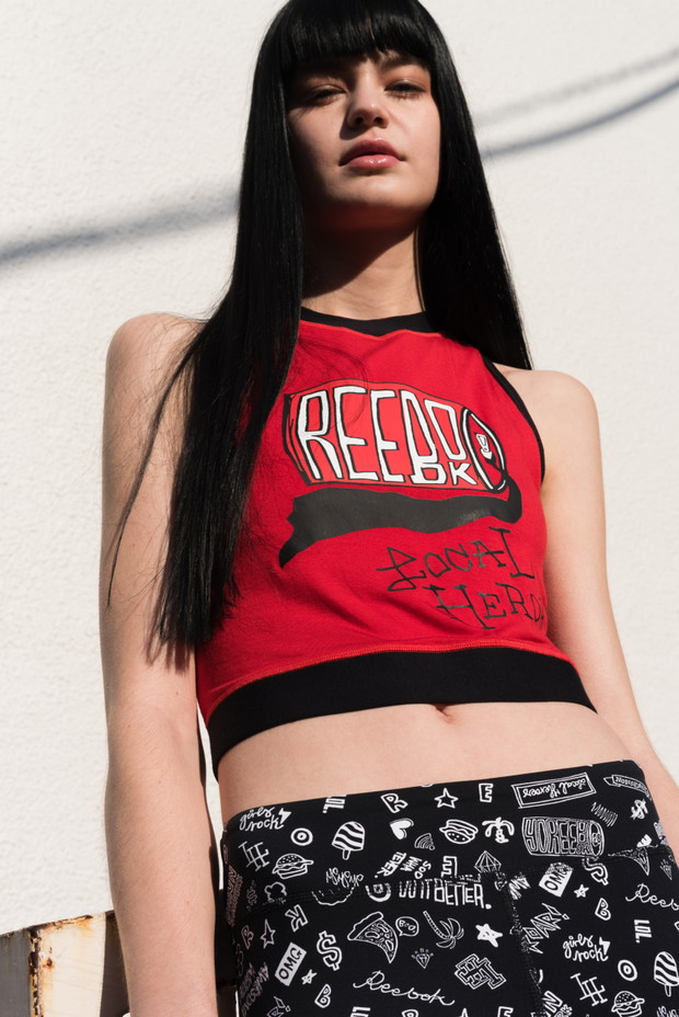 Local Heroes x Reebok - koszulka z napisem