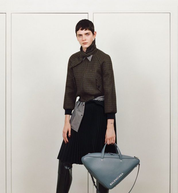 Żakiet khaki Balenciaga Pre-Fall 2017