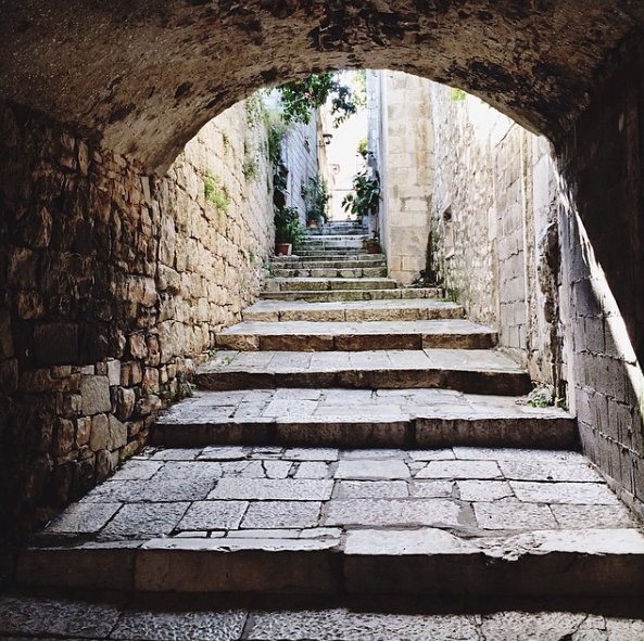 Korčula, uliczki