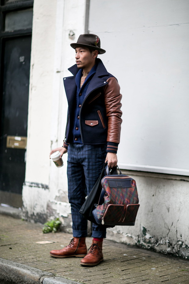Street fashion: tydzień mody męskiej w Londynie jesień-zima 2015/2016