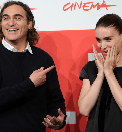 Joaquin Phoenix i Rooney Mara na Festiwalu Filmowym w Rzymie, 2013 rok