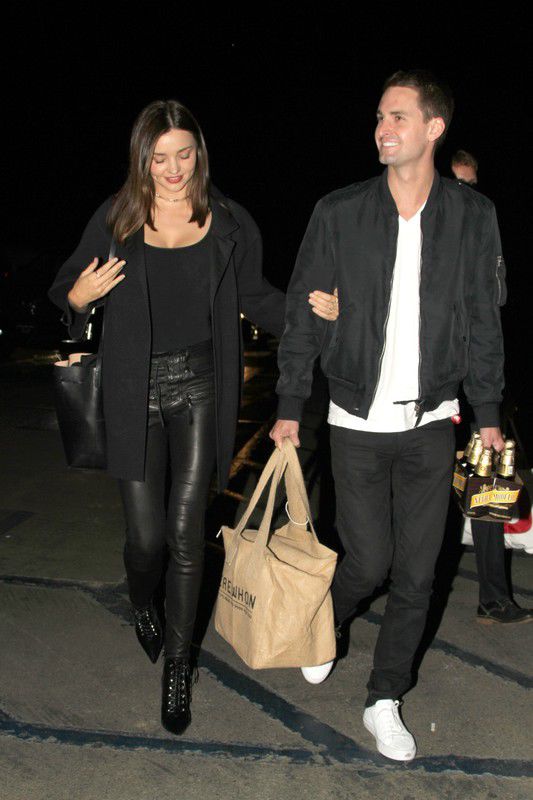 Miranda Kerr i Evan Spiegel w Hollywood, 2015 rok
