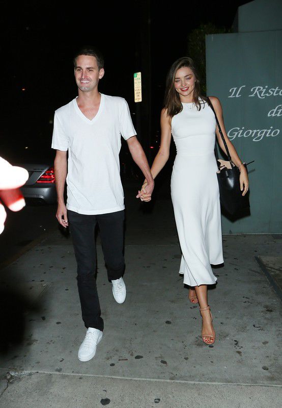 Miranda Kerr i Evan Spiegel w Malibu, 2015 rok