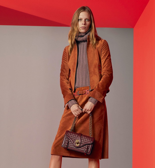 Zamszowy kostium Bottega Veneta Resort 2018