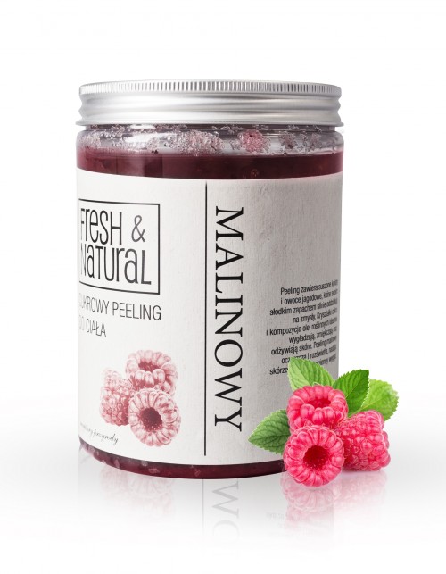 Wegańskie kosmetyki: malinowy peeling do ciała Fresh&Natural