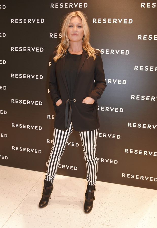 Kate Moss na otwarciu Reserved w Londynie