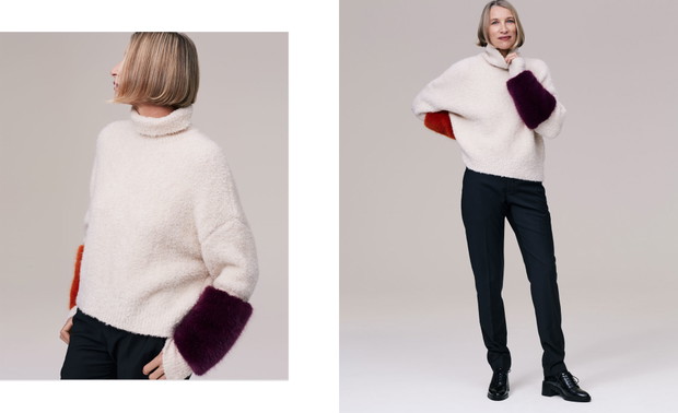 Kristina De Coninck w lookbooku Zara Timeless