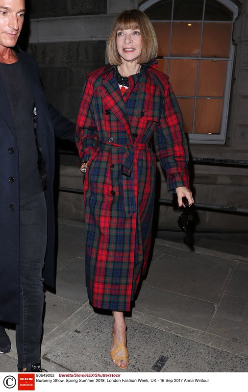 Anna Wintour, gwiazdy na London Fashion Week wiosna-lato 2018