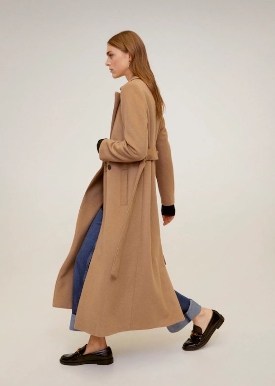Beżowy płaszcz z Mango - 549,90 zł