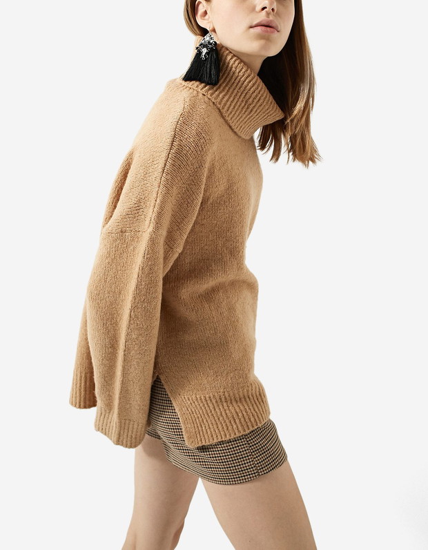 Sweter nude Stradivarius