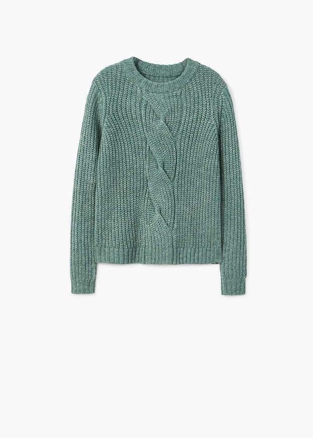 Sweter z warkoczem Mango
