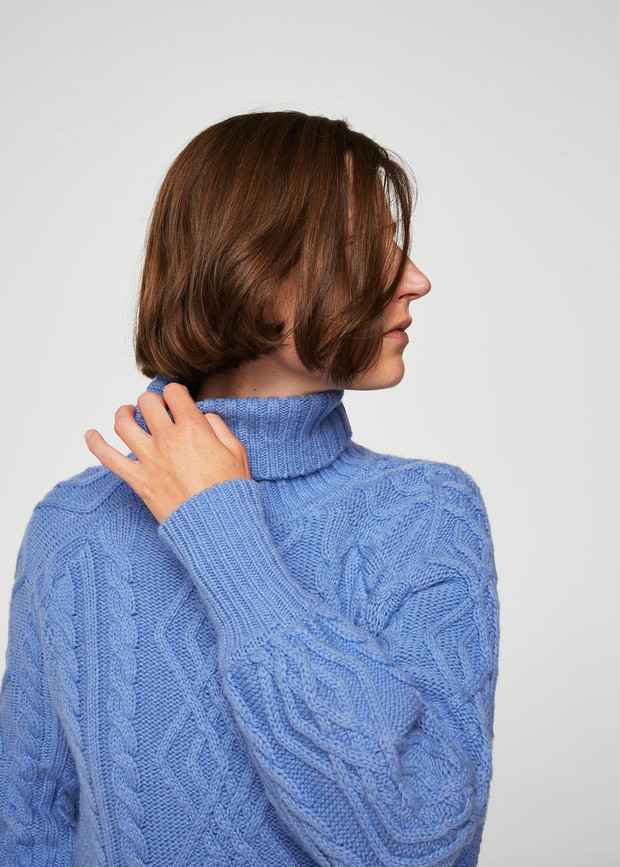 Sweter z warkoczem Mango