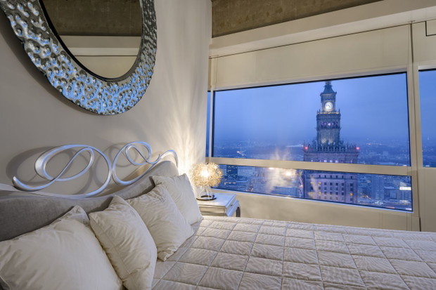 Apartament Glam, Złota 44, aranżacja Galeria Heban