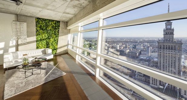 Apartament Glam, Złota 44, aranżacja Galeria Heban