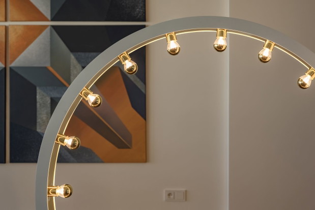 Apartament Glam, Złota 44, aranżacja Galeria Heban