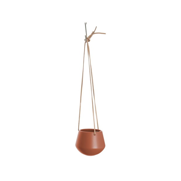 Matowa brązowa ceramiczna doniczka.Bonami.pl, 59 zł - 20%