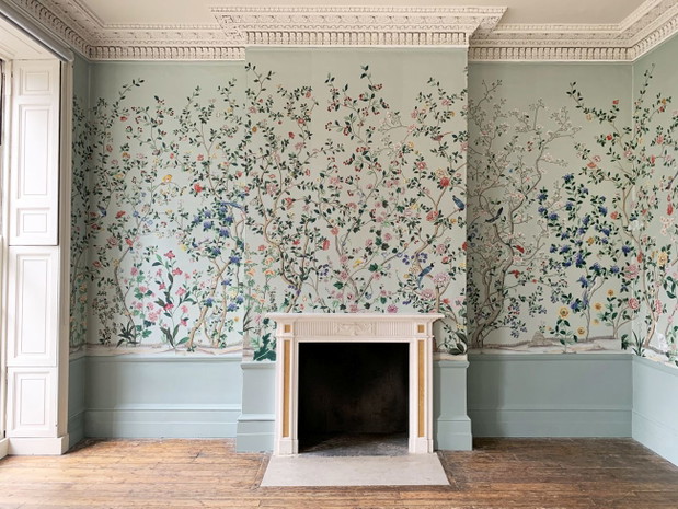 Tapeta Adam Grey, Erdem x de Gournay
