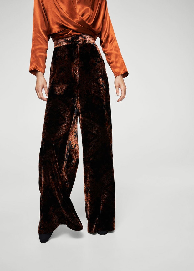 Welurowe spodnie
