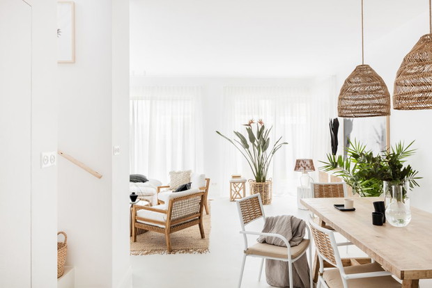 Dom w stylu boho we Wrocławiu, projekt i realizacja: Magdalena Kwoczka z pracowni Finchstudio